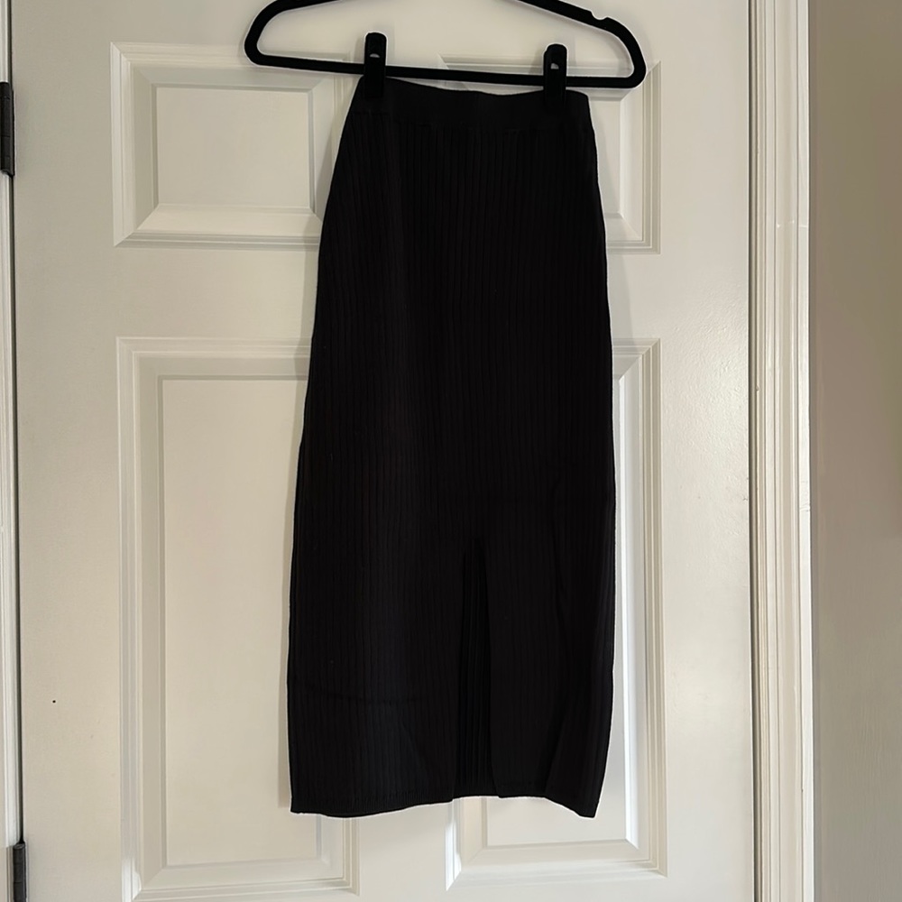 Black Free People Sweater Midi Skirt Size Medium